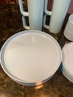 Vintage Heller Stackable Dinnerware 16 Pc    By Massimo Vignelli  Ltblue Rare