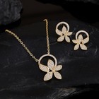 Wedding Bridal  Swarovski Crystal Jewelry Set         Necklace Earrings Set