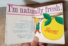 1952 Squirt Soda Folding Paper Poster Sign      rotate Me    nos   Nice 