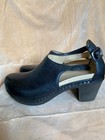 Dansko  Sassy Stylish Upfront Closed Toe  Sandals Black Size 40