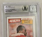 Charles Haley Signed  1987 Topps Rookie Card - Beckett Auto Grade 10 49ers 