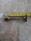 Estate Sale      antique Only 3  Tall Brass Candle Holder Baldwin Brass  So Unique 