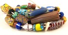 Old Mostly Venetian Glass Millefiori Lampwork African Trade Beads Poor To Fair D