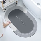 1pc Rubber Super Absorbent Bath Mat Quick Drying Bathroom Floor Rug Carpet New  