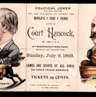  political Joker  1893 World s Fair Grover Cleveland Harrison Trade Card Sr p pj