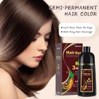 Dark Brown Hair Dye Shampoo Instant 3in1 Color Dye Shampoo For All Hair Types