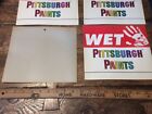 4 Vtg Pittsburgh Paints    wet Paint    Signs Cardboard