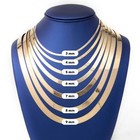 Men womens 10k Solid Yellow Gold Herringbone Necklace Chain All Size