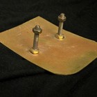 Vintage Mid-century Ireland Harp Brass Auto Car Rally Grille Badge Celtic Emblem