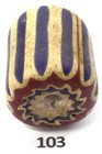 Old Venetian Made Chevron African Trade Bead  103  Bg 85
