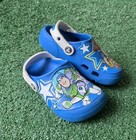 Crocs Disney Pixar Fun Lab Kids Toy Story Clog Kids Woody Buzz Blue Size 12