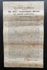 1865 Nc Imprint With Signature  17th Nc Infantry Surgeon   Nc Secession  Csa