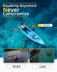  Oceanbroad Kayak Paddle 86in 218cm Alloy Shaft 2-piece Floatable Kayak Oar For 