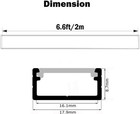 Led Aluminum Channel Wide 2m 6 6ft  Aluminum Profile 10-pack With Complete Mount