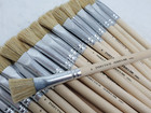 50pcs Disposable Glue 3 4  Brush Wood Handle Hobby Paint Touch-up Flux Acid Bulk