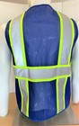 Two Tone High Visibility Reflective Royal Blue Safety Vest  x-small-5xl 