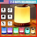 Bluetooth Wireless Led Speaker Touch Pat Light Colorful Night Light Bedside Lamp