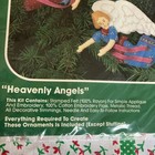Bucilla Christmas Heavenly Angels Stamped Felt Ornament Kit  Embroidery Applique
