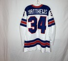 Nike Team Usa Hockey  34 Mathews 2026 Winter Olympics Milano Away Jersey White M