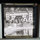 Mondlake Hotel  waldhotel   Austria  Magic Lantern Glass Slide