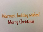 Avanti Christmas Card New W envelope Dog  warmest Holiday Wishes  