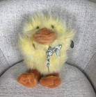 Princess Soft Toys Plush Yellow Duck Chick Fuzzy Fluffy Furry Stuffed Animal 14   