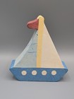 Pottery Barn Kids Blue Sail Boat Night Light Sailboat In Original Box