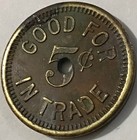 Bisbee Arizona   W r  Chaffin Saloon 5c Listed Trade Token