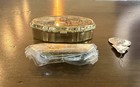 Sewing-pill Trinket Box Victorian Garden Scene - Vintage Made In Japan