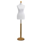Size 12 14 Female Tailors Dummy White Retail Torso Display Dressmakers Dummy      