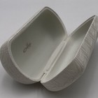 Oakley White Hard Shell Eyeglass Sunglasses Case Oval Logo Protective Storage