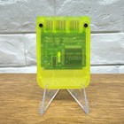Playstation 1 Ps1 Official Oem 15 Block Memory Card Scph-1020 Transparent Yellow