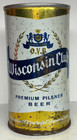 Wisconsin Club 12 Oz  Straight Steel Beer Can