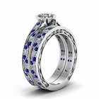 Loversring Couple Ring Bridal Sets His Hers Women 10k White  Assorted Styles 