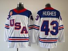 Jack Hughes   Quinn Hughes Team Usa Winter Olympics 2026 Jersey White Stitched