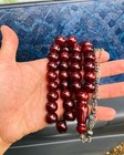 Amaz  ng Islamic Prayer  Bakelite Amber Rosary 12x14mm 33 Beads tasbih misbaha