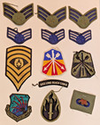 Vintage Us Military Patches Insignia For Uniforms Lot Of 13   Free Shipping  