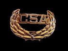 U s Civil War C s a Cap Badge Rebel Hat Pin Csa Confederate States Of America