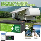 48v 100ah Lifepo4 Lithium Battery 5120wh Built-in Bms Deep Cycle For Golf Carts