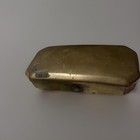 Vintage Solid Brass Octagonal Pocket Snuff Box   Tobacco Case - Made In Ussr
