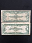 1935  1 Silver Certificate Horse Blanket Large Note Circulated Lot Of 2