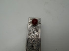 Vintage Antique 800 Silver Lipstick Holder Case W  Mirror 1 Of 4