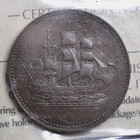 Ships Colonies   Commerce Token Pe-10-31  Iccs Graded Ms-60