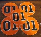 Dukes Of Hazzard  01 Stickers Lot  5  Retro Vintage 3  Round 5-year Warranty 