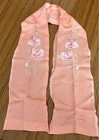 Pink Floral Embroidery Half Collar With Orange   Pink Colors Used