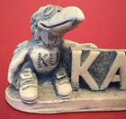 Vintage Ku Kansas University Jayhawk Paperweight Figure Collectible Marble Ks