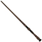 15 25  Hand Turned Carved Brown Spirals Teak Wood Magic Wand Witch Wizard W  Bag