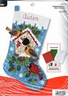 Diy Bucilla Christmas Birds Cardinal Birdhouse Felt Stocking Kit