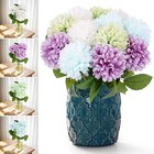Artificial Flowers Fake Chrysanthemums Ball Flower Home Outdoor Floral Decor