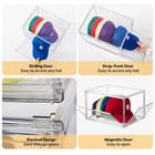 Acrylic Xlarge Hat Organizer Box 2 Pack Hat Display Case stackable Clear Base   